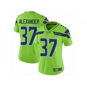 Women Nike Seattle Seahawks #37 Shaun Alexander Vapor Untouchable Limited Green NFL Jersey