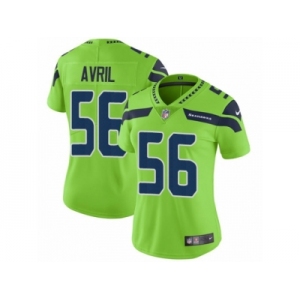 Women Nike Seattle Seahawks #56 Cliff Avril Vapor Untouchable Limited Green NFL Jersey