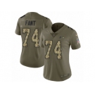 Women Nike Seattle Seahawks #74 George Fant Limited Olive Camo 2017 Salute to Service NFL Jersey