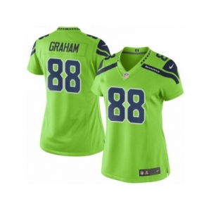 Women Nike Seattle Seahawks #88 Jimmy Graham Limited Green Rush NFL Jerseys