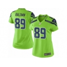 Women Nike Seattle Seahawks #89 Doug Baldwin Limited Green Rush NFL Jerseys