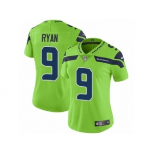 Women Nike Seattle Seahawks #9 Jon Ryan Vapor Untouchable Limited Green NFL Jersey