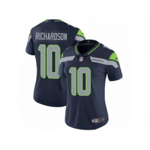 Women's Nike Seattle Seahawks #10 Paul Richardson Vapor Untouchable Limited Steel Blue Team Color NFL Jersey