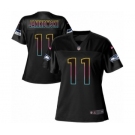 Women's Nike Seattle Seahawks #11 Sebastian Janikowski Game Black Fashion NFL Jersey