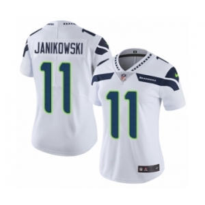 Women's Nike Seattle Seahawks #11 Sebastian Janikowski White Vapor Untouchable Limited Player NFL Jersey