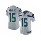 Women's Nike Seattle Seahawks #15 Jermaine Kearse Vapor Untouchable Limited Grey Alternate NFL Jersey