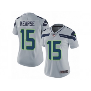 Women's Nike Seattle Seahawks #15 Jermaine Kearse Vapor Untouchable Limited Grey Alternate NFL Jersey