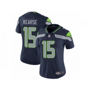 Women's Nike Seattle Seahawks #15 Jermaine Kearse Vapor Untouchable Limited Steel Blue Team Color NFL Jersey
