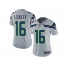 Women's Nike Seattle Seahawks #16 Tyler Lockett Vapor Untouchable Limited Grey Alternate NFL Jersey