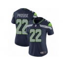 Women's Nike Seattle Seahawks #22 C. J. Prosise Vapor Untouchable Limited Steel Blue Team Color NFL Jersey