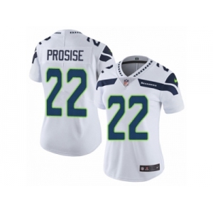 Women's Nike Seattle Seahawks #22 C. J. Prosise Vapor Untouchable Limited White NFL Jersey