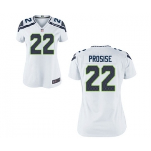 Women's Nike Seattle Seahawks #22 C.J. Prosise White NFL Jersey