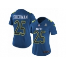 Women's Nike Seattle Seahawks #25 Richard Sherman Limited Blue 2017 Pro Bowl NFL Jersey