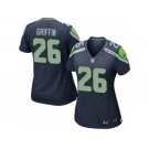 Women's Nike Seattle Seahawks #26 Shaquill Griffin Game Steel Blue Team Color NFL Jersey