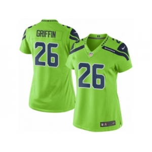 Women's Nike Seattle Seahawks #26 Shaquill Griffin Limited Green Rush NFL Jersey