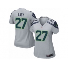 Women's Nike Seattle Seahawks #27 Eddie Lacy Limited Grey Alternate NFL Jersey