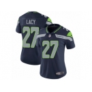 Women's Nike Seattle Seahawks #27 Eddie Lacy Vapor Untouchable Limited Steel Blue Team Color NFL Jersey