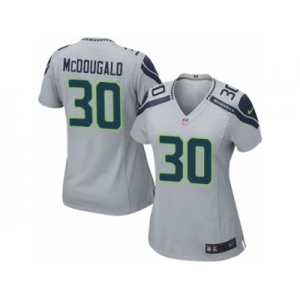 Women's Nike Seattle Seahawks #30 Bradley McDougald Limited Grey Alternate NFL Jersey