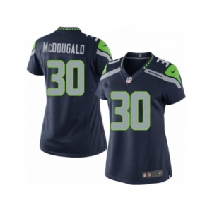 Women's Nike Seattle Seahawks #30 Bradley McDougald Limited Steel Blue Team Color NFL Jersey