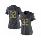 Women's Nike Seattle Seahawks #32 Christine Michael Sr Limited Black 2016 Salute to Service NFL Jersey