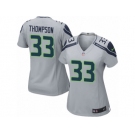 Women's Nike Seattle Seahawks #33 Tedric Thompson Limited Grey Alternate NFL Jersey