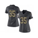 Women's Nike Seattle Seahawks #35 DeShawn Shead Limited Black 2016 Salute to Service NFL Jersey