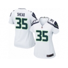 Women's Nike Seattle Seahawks #35 DeShawn Shead Limited White NFL Jersey