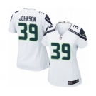 Women's Nike Seattle Seahawks #39 Dontae Johnson Game White NFL Jersey