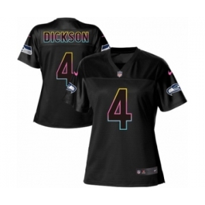 Women's Nike Seattle Seahawks #4 Michael Dickson Game Black Fashion NFL Jersey