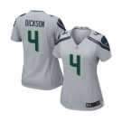 Women's Nike Seattle Seahawks #4 Michael Dickson Game Grey Alternate NFL Jersey