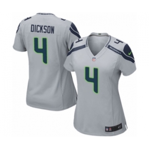 Women's Nike Seattle Seahawks #4 Michael Dickson Game Grey Alternate NFL Jersey