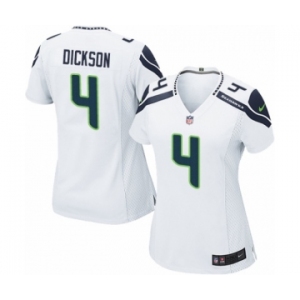 Women's Nike Seattle Seahawks #4 Michael Dickson Game White NFL Jersey