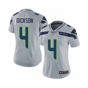 Women's Nike Seattle Seahawks #4 Michael Dickson Grey Alternate Vapor Untouchable Elite Player NFL Jersey