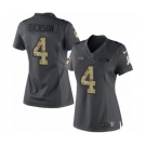 Women's Nike Seattle Seahawks #4 Michael Dickson Limited Black 2016 Salute to Service NFL Jersey