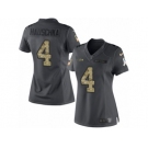 Women's Nike Seattle Seahawks #4 Steven Hauschka Limited Black 2016 Salute to Service NFL Jersey