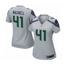 Women's Nike Seattle Seahawks #41 Byron Maxwell Game Grey Alternate NFL Jersey