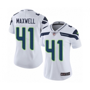 Women's Nike Seattle Seahawks #41 Byron Maxwell White Vapor Untouchable Limited Player NFL Jersey