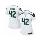 Women's Nike Seattle Seahawks #42 Arthur Brown Game White NFL Jersey