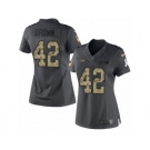 Women's Nike Seattle Seahawks #42 Arthur Brown Limited Black 2016 Salute to Service NFL Jersey