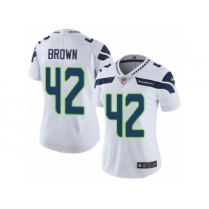 Women's Nike Seattle Seahawks #42 Arthur Brown Vapor Untouchable Limited White NFL Jersey