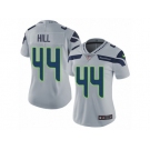 Women's Nike Seattle Seahawks #44 Delano Hill Vapor Untouchable Limited Grey Alternate NFL Jersey