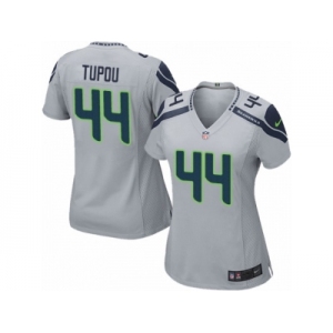 Women's Nike Seattle Seahawks #44 Tani Tupou Limited Grey Alternate NFL Jersey