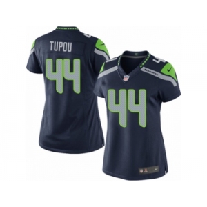 Women's Nike Seattle Seahawks #44 Tani Tupou Limited Steel Blue Team Color NFL Jersey