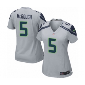 Women's Nike Seattle Seahawks #5 Alex McGough Game Grey Alternate NFL Jersey