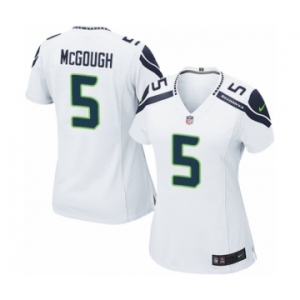 Women's Nike Seattle Seahawks #5 Alex McGough Game White NFL Jersey