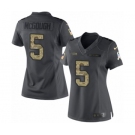 Women's Nike Seattle Seahawks #5 Alex McGough Limited Black 2016 Salute to Service NFL Jersey