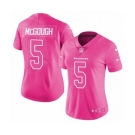 Women's Nike Seattle Seahawks #5 Alex McGough Limited Pink Rush Fashion NFL Jersey