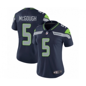 Women's Nike Seattle Seahawks #5 Alex McGough Navy Blue Team Color Vapor Untouchable Elite Player NFL Jersey