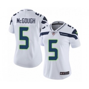 Women's Nike Seattle Seahawks #5 Alex McGough White Vapor Untouchable Elite Player NFL Jersey