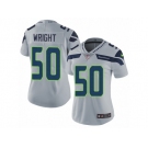 Women's Nike Seattle Seahawks #50 K.J. Wright Vapor Untouchable Limited Grey Alternate NFL Jersey